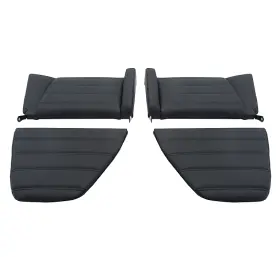 Smc-522-005b Aftermarket Smc.522.005b Porsche Rear Seat Set - Black 911/930 74-89 Smc522005b