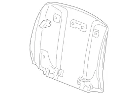4f0-881-969-c-l77 Audi Genuine Seat Back Panel