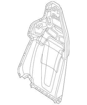 4j3-881-969-24a Audi Genuine Seat Back Panel