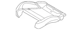 4j3-898-028-e Audi Genuine Seat Cushion Pad