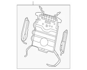 4k0-881-879-a Audi Genuine Lumbar Support