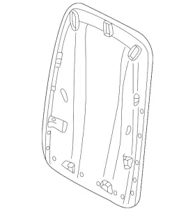 Audi 4k0-881-969-git Genuine Seat Back Panel