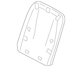 4k0-881-969-lv8 Audi Genuine Seat Back Panel 4k0-881-969-lv8 Audi Genuine Seat Back Panel