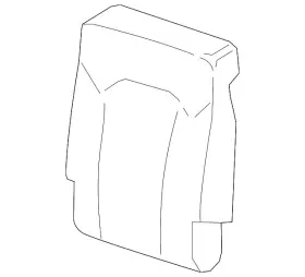 4m0-885-775 Audi Genuine Seat Back Pad