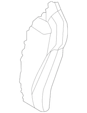 4m8-881-775-a Audi Genuine Seat Back Pad 4m8-881-775-a Audi Genuine Seat Back Pad