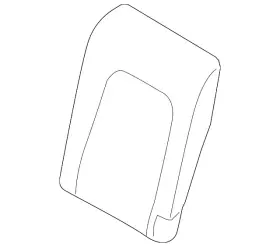 83a-881-775 Audi Genuine Seat Back Pad
