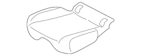 83a-885-376 Audi Genuine Seat Cushion