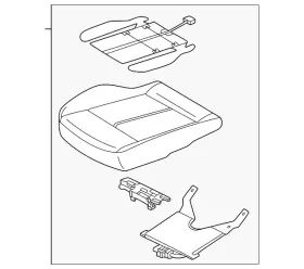 Audi 85h-898-522-a Genuine Seat Cushion Pad