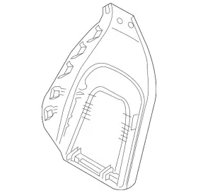 8s0-881-969-q-me9 Audi Genuine Seat Back Panel