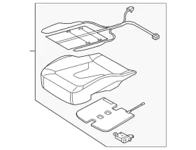 8v0-898-522-aj Audi Genuine Seat Cushion Pad