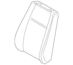 8w0-881-805-ba-pra Audi Genuine Seat Back Cushion Cover