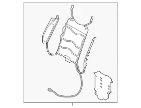 Audi 8w0-881-879-b Genuine Lumbar Support
