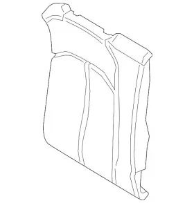 8w7-885-806-aa-kgl Audi Genuine Seat Back Cover