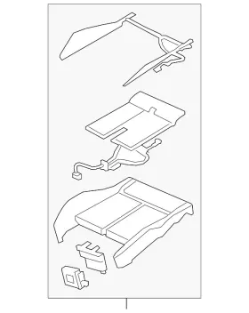 V04-017-001-am Audi Genuine Seat Cushion Pad