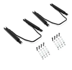 Autoparts 763341145471 2pcs Front Universal Dual Slider Seat Rail Brackets Locking Lh And Rh