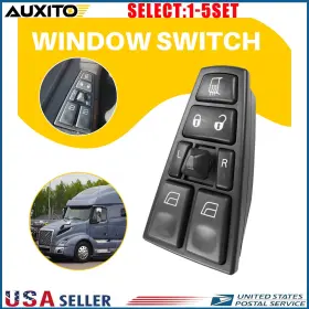 20455317 Auxito Power Window Switch Driver Side For Volvo Truck Vn Vnl Vnm 2004-2012 Vhd 1-10x