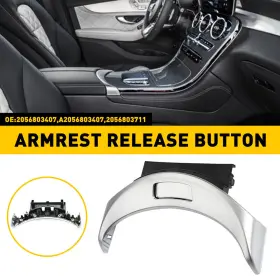 2056803407 Auxito 2056803711 1/2set Front Cover Console Armrest Button Release For Mercedes-benz C