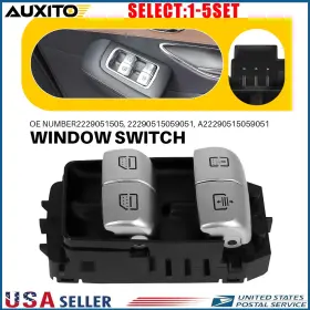 2229051505 Auxito Power Window Switch Right Rear Passenger Fit Mercedes-benz S600 W222 15-17 1-10x 2229051505 Auxito Power Window Switch Right Rear Passenger Fit Mercedes-benz S600 W222 15-17 1-10x