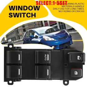 22901973 Auxito For Honda Fit 2009-2014 Main Master Power Window Door Switch Front Lh Side 1-10x