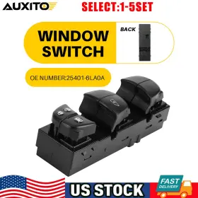 25401-6la0a Auxito Master Power Window Switch Left Driver For Nissan Sentra 20-23 1-10x