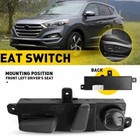 88193f8110try Auxito Left Driver Side Power Seat Switch For Hyundai 2015-2019 Sonata 2016-2020 Tucson