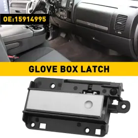 Am-1655441582 Auxito New Silver Upper Glove Dash Box Latch Handle Fits Chevrolet Silverado Gmc Sierra