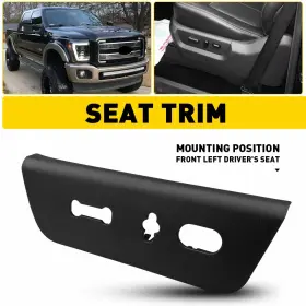 Bc3z-2563259-aa Auxito Seat Switch Bezel Left Fit 2011 2012 2013 2014 Ford F-super Duty 250 350 450 550