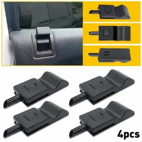 Cccx-silverado-07-13-2 Auxito Black/gray Door Lock Knob Front Rear For 07-13 Chevy Gmc Yukon Silverado Sierra