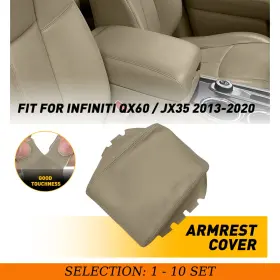 Auxito Fsxp-qx60-14-20m Fit Infiniti Qx60/jx35 2013-20 Console Lid Armrest Protect Cover Leather Beige D
