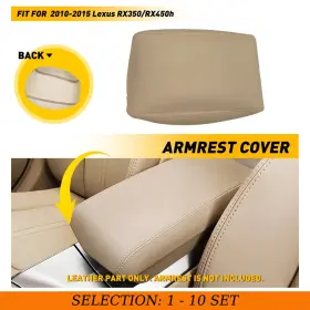 Auxito Fsxp-rx350-10-15m Center Console Armrest Protect Cover Beige Skin For Lexus Rx350/rx450h 2010-15 D