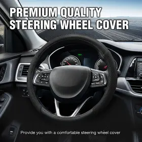 Fxp251219-167860946895 Bestautoparts-8 For Volkswagen Nappa Leather Steering Wheel Cover Good Grip Car Accessories 15 Inch