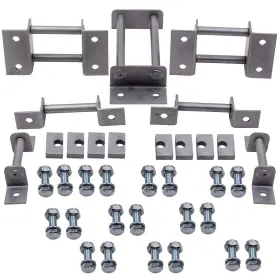 Aozvp8 Bfo Third Row Seat Brackets With Strikers And Bolts Kit For Chevrolet Tahoe 2000-2014