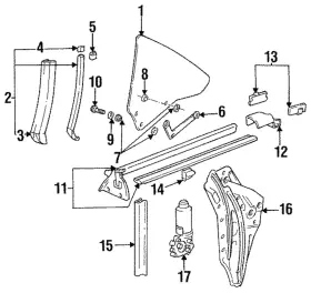 51-36-8-151-066 Bmw Genuine Window Molding Cap