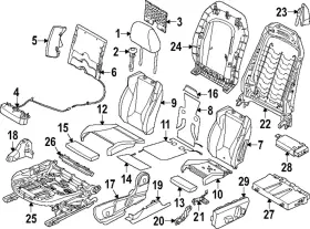 52-10-5-a1c-569 Bmw Genuine 2023-2024 X1 - Seat Back Panel