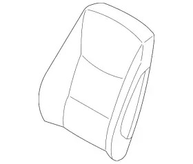 52-10-7-308-743 Bmw Genuine 2014-2020 Seat Back Cover