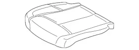 52-10-7-344-903 Bmw Genuine Seat Cushion Pad