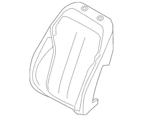 52-10-7-354-597 Bmw Genuine Seat Back Pad