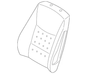 52-10-7-411-547 Bmw Genuine Seat Back Pad