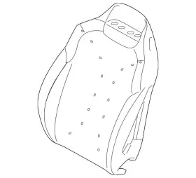 52-10-7-444-785 Bmw Genuine Seat Back Pad 52-10-7-444-785 Bmw Genuine Seat Back Pad