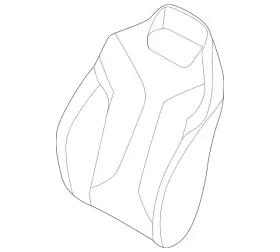 52-10-8-067-229 Bmw Genuine Seat Back Cover