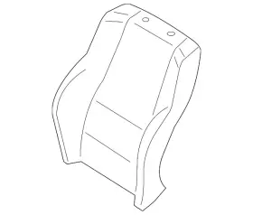 52-10-8-079-698 Bmw Genuine Seat Back Cover