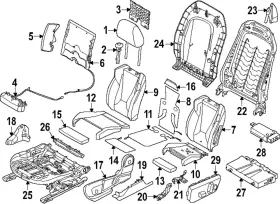 52-10-9-493-403 Bmw Genuine 2023-2024 X1 - Seat Cushion Pad