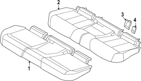 52-20-5-a06-619 Bmw Genuine Seat Cushion Pad Cover