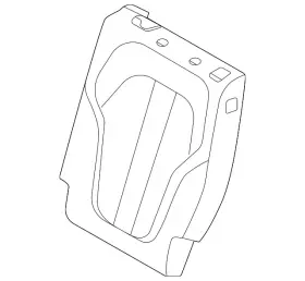 52-20-5-a78-f08 Bmw Genuine Seat Back Cover 52-20-5-a78-f08 Bmw Genuine Seat Back Cover