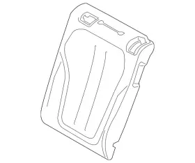52-20-7-443-432 Bmw Genuine Seat Back Pad