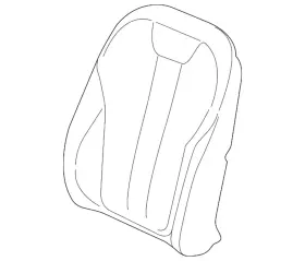 52108493369 Bmw New Genuine Cover Comfort Backrest Per 2019-2022 Oe
