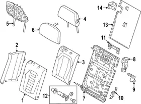 52205a04f01 Bmw Genuine Seat Back Cushion Cover