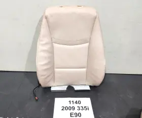 7257544 Bmw 09-11 Oem E90 335 Front Right Passenger Seat Upper Cushion Leather Oyster