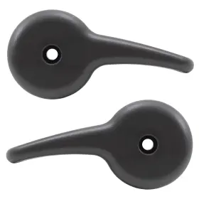 1449-0029bk-lr Brock Pair Front Seat Recliner Handles Charcoal Black For 2003-2007 Silverado Sierra