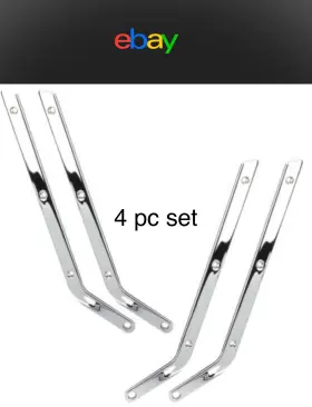 X35823 Ca E7522 1963-66 Corvette Seat Side Rails Chrome 4pc C2 From America Nib